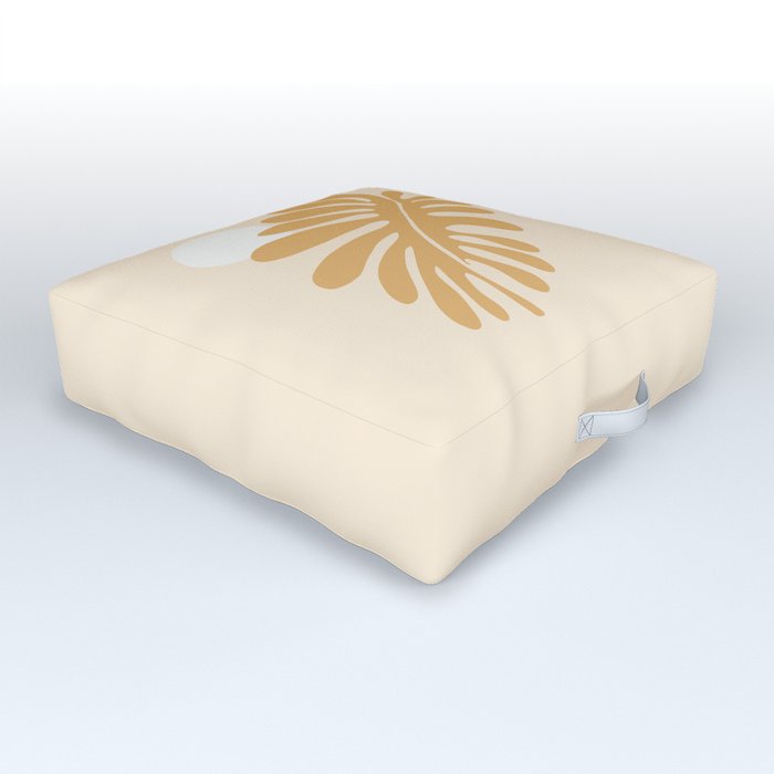 Abstraction_MATISSE_LEAVE_SUN_PLANT_BLOSSOM_POP_ART_0423A Outdoor Floor Cushion