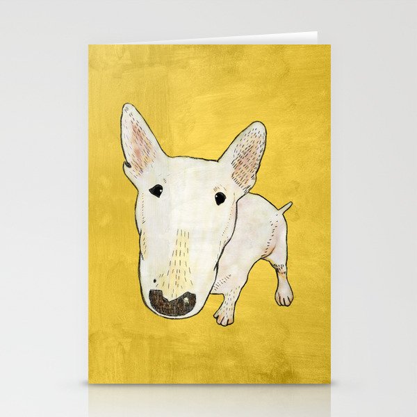 English Bull Terrier pop art Stationery Cards