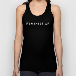 FEMINIST AF (white) Tank Top