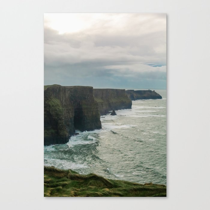 Rain at The Cliffs of Moher, Ireland Canvas Print