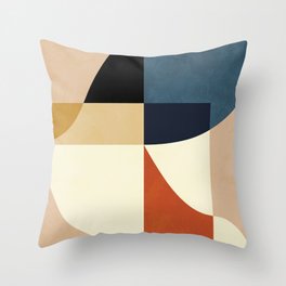 mid century abstract shapes fall winter 14 Throw Pillow