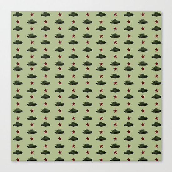Tank pattern Canvas Print