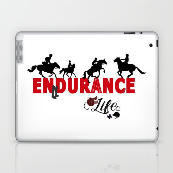 Endurance Life in Black & Red Laptop & iPad Skin