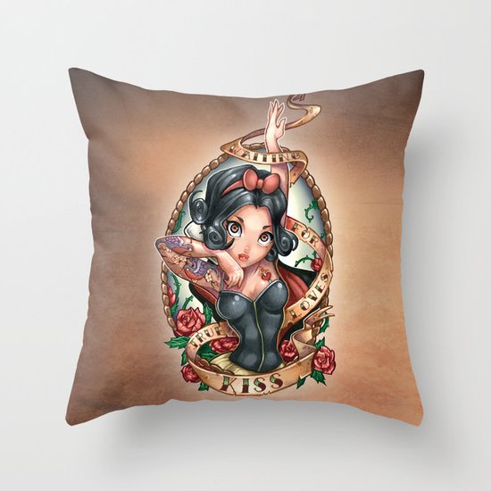 Waiting For Loves True Kiss Throw Pillow