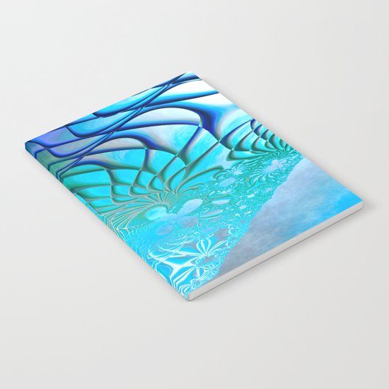 Web of the Universe (cool sea blue-green) Notebook