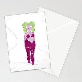 Cute girl (woman) Stationery Card