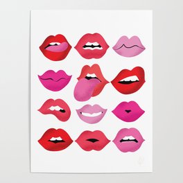 Kissy Lips Poster