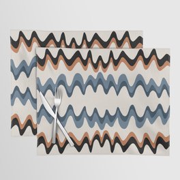 Wavy Stripes Abstract IX Placemat
