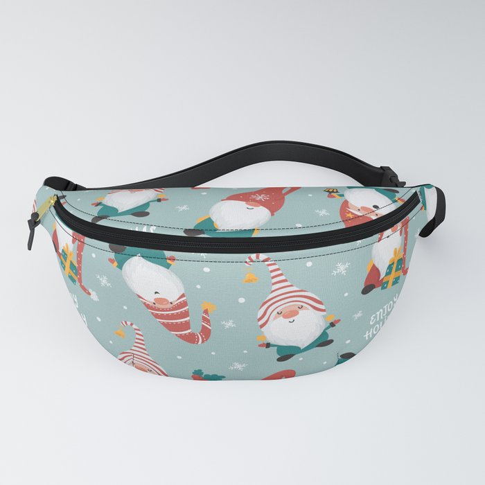 Christmas gnomes pattern Fanny Pack