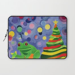 Christmas frog Laptop Sleeve