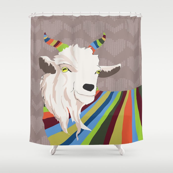 Sweater Goat Shower Curtain