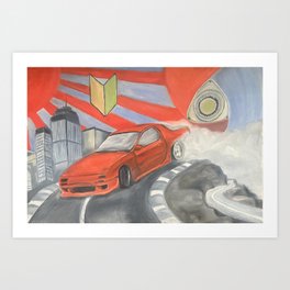 Drifting in the Sky Art Print