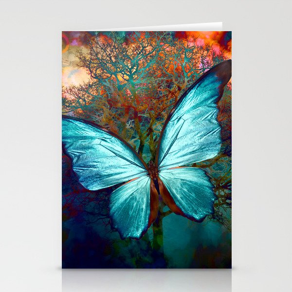 The Blue butterfly Stationery Cards
