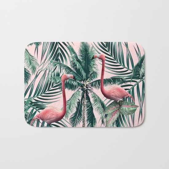 Flamingo tropics Bath Mat