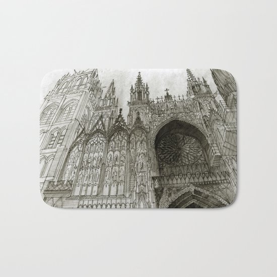 Rouen facade Bath Mat