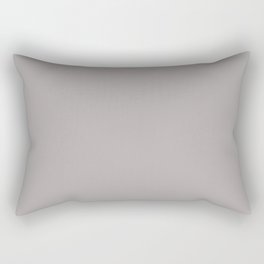Warm Monarch Gray - Grey Solid Color Pairs PPG Silver Service PPG1004-4 - All One Single Hue Colour Rectangular Pillow