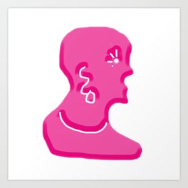 Modern Pink Bust Art Print