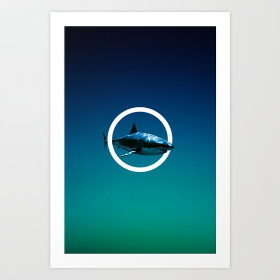 Shark. Art Print