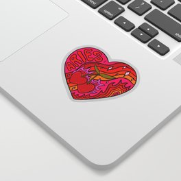 Aries Valentine Sticker