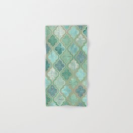 Moroccan Teal Green Hand & Bath Towel