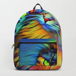 Felina Backpack | Watercolor, Cute, Amazing, Animal, Colorful, Playful, Vibrants, Beautiful, Cool, Cats 