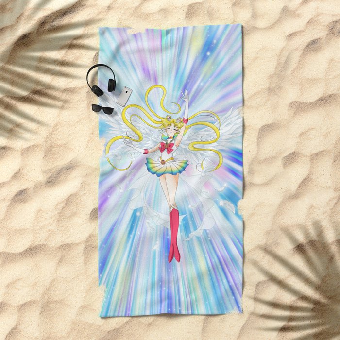Super Sailor Moon Manga Ver Beach Towel By Albertosancami Society6