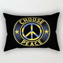 Choose Peace Ukraine War Rectangular Pillow