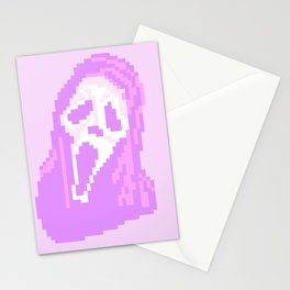 Kawaii Ghostie Pixel Art Stationery Card