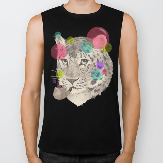 leopard changes his spots Biker Tank