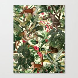 Monkey Forest Canvas Print