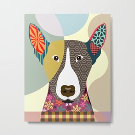 Bull Terrier Metal Print | Petlover, Popartdog, Funnydogart, Painting, Englishbullterrier, Puppyportrait, Petportrait, Englishdogbreed, Puppyartdrawing, Dogownergift 