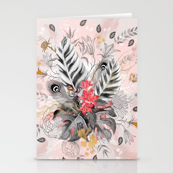 Abstract nature collage Stationery Cards