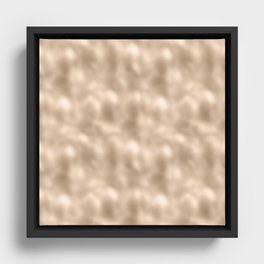 Glam Soft Gold Metallic Texture Framed Canvas