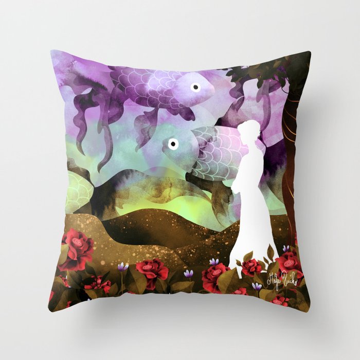 the ever-wandering mind Throw Pillow