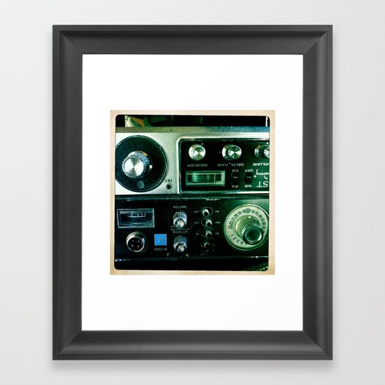 Knobs and Switches Framed Art Print
