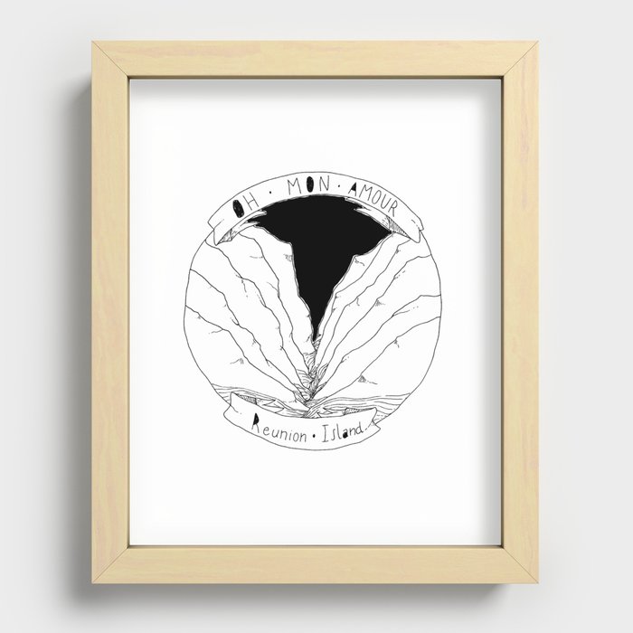 Oh mon amour Recessed Framed Print