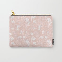 Rosemary coquette - pink and white - loose botanical Carry-All Pouch