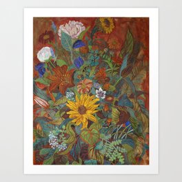 flower 2【Japanese painting】 Art Print