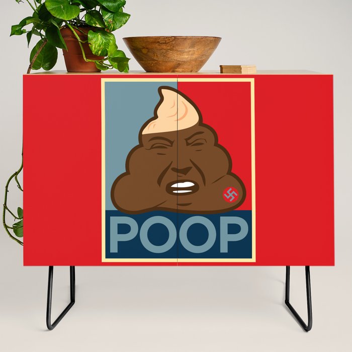 Donald Trump Poop Pop Art Credenza By Wcsmack Society6