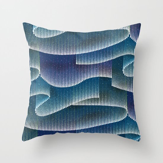 Aurora Borealis_Color Sky Lights Throw Pillow