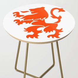 Dutch Lion Coat Of Arms Side Table
