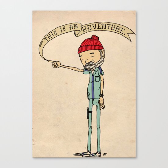 "THIS IS AN ADVENTURE." - Zissou Canvas Print