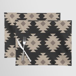 Southwestern Decor 521 Black and Beige Placemat