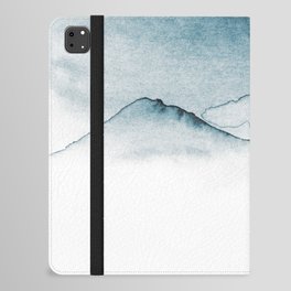 Blue Melancholic Mountains iPad Folio Case