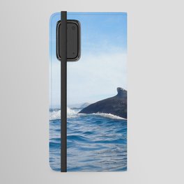 Whale fin of a humpback whale on the surface Android Wallet Case