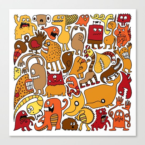 Creatures! Canvas Print