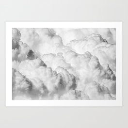 White Clouds Art Print