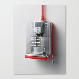 In Case of Emergency - Emergency Coffee Canvas Print