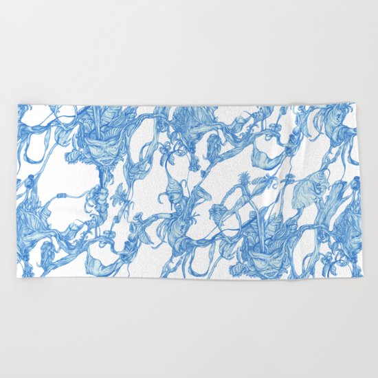 pattern-life Beach Towel