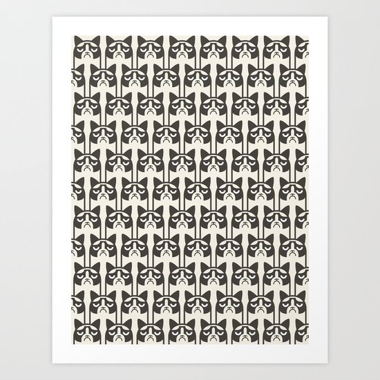 Grumpy Kitties Art Print